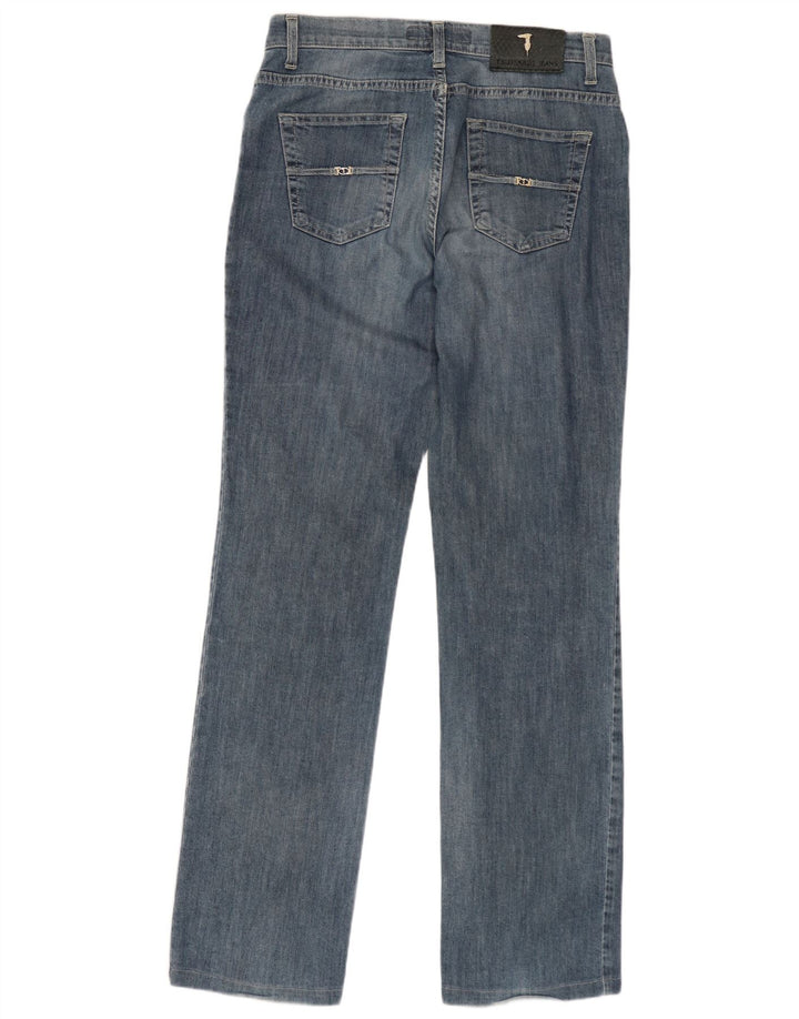 TRUSSARDI Womens Straight Jeans W26 L30 Blue Cotton