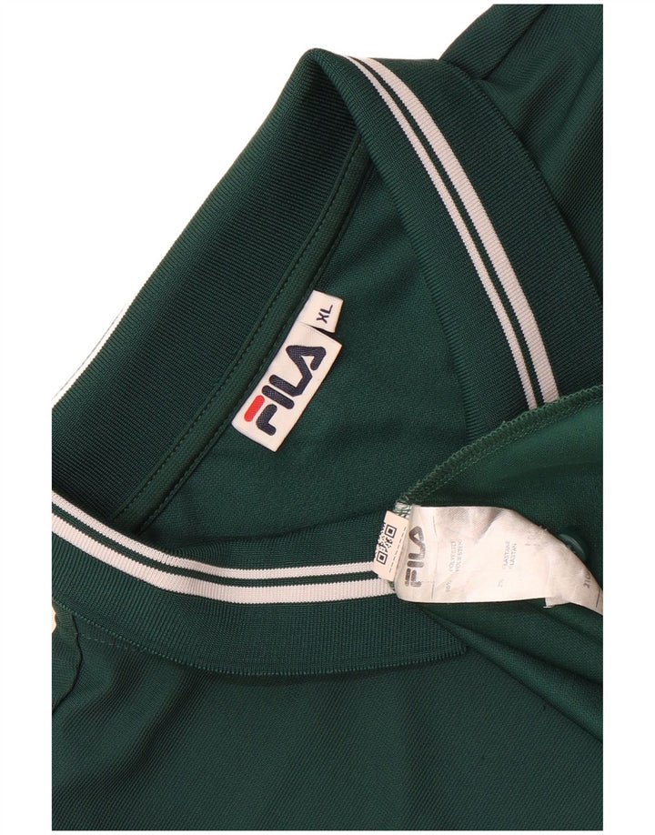 Fila Herren Poloshirt XL Grün Polyester