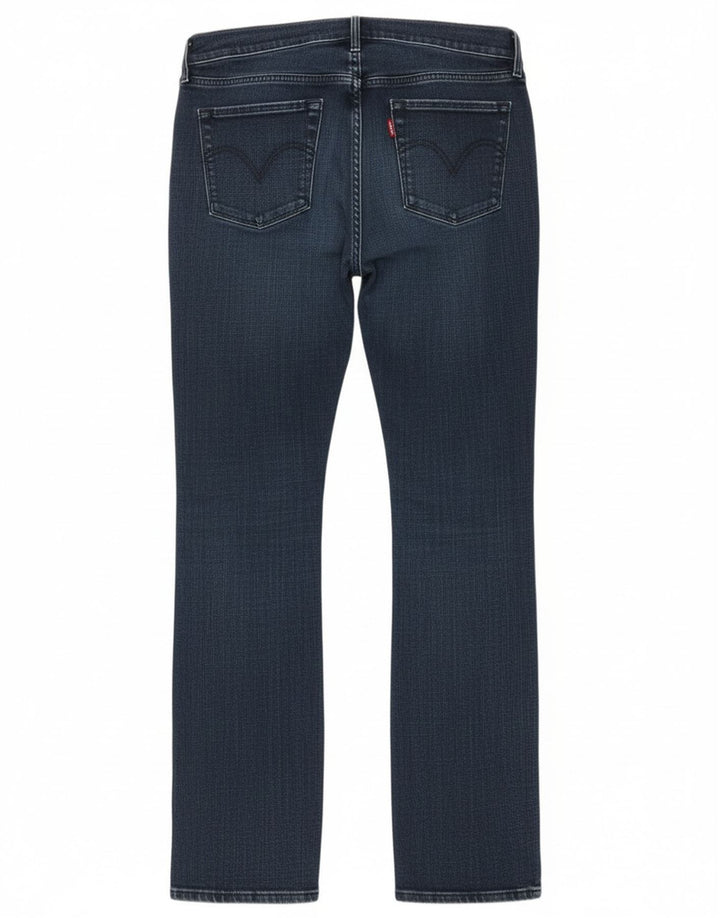 Levi's Dame 505 Straight Jeans W31 L32 Marineblå Bomuld