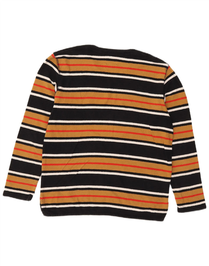 Levi's Top da uomo a maniche lunghe in cotone a righe multicolori medie