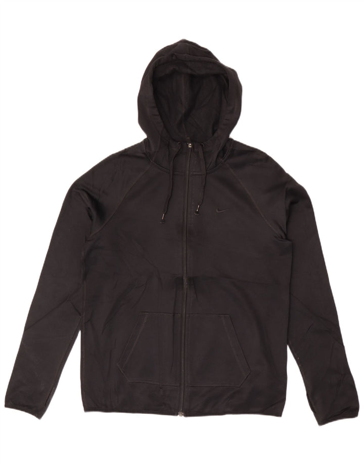 Nike Mens Therma-Fit Zip Hoodie Sweater Small Black Polyester