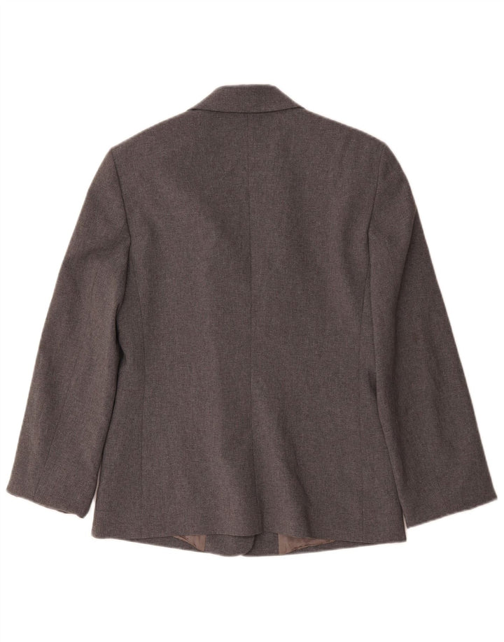Benetton Γυναικείο Μπουφάν Blazer με 3 κουμπιά IT 44 Medium Grey Polyester