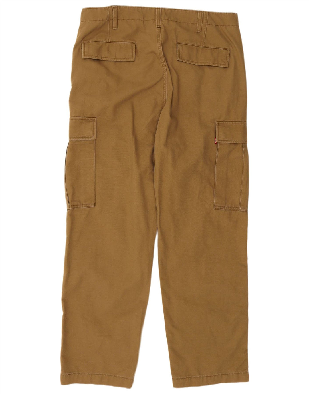 Levi's Mens Straight Cargo Trousers W36 L30 Brown Cotton