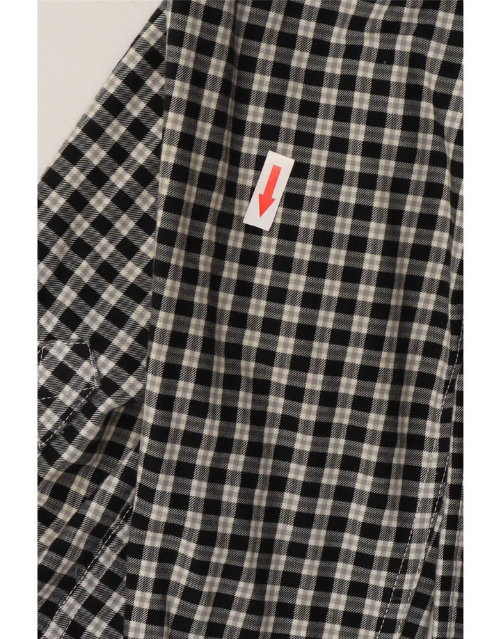 Superdry Mens Flannel Shirt Medium Black Gingham Cotton