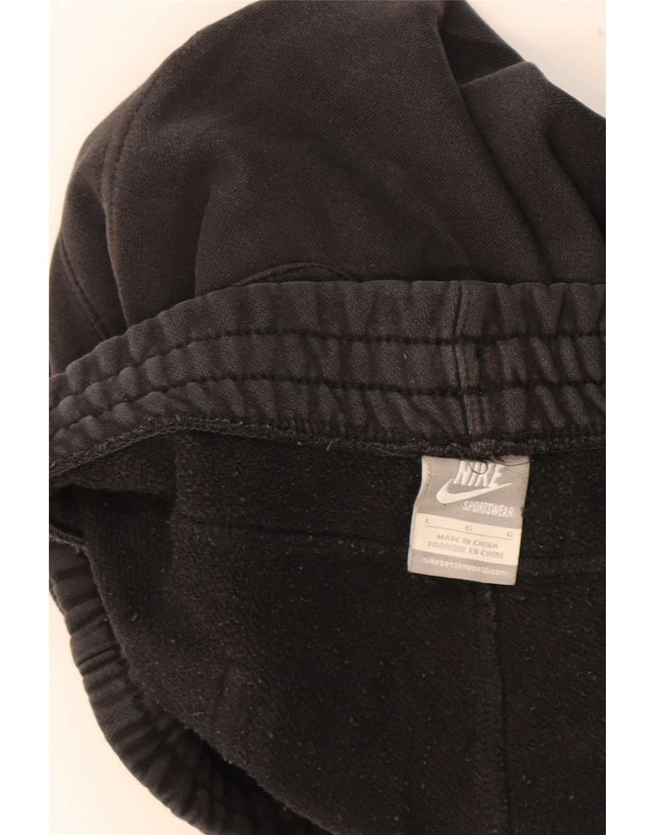 Nike Mens Tracksuit Trousers Joggers Large Black Cotton