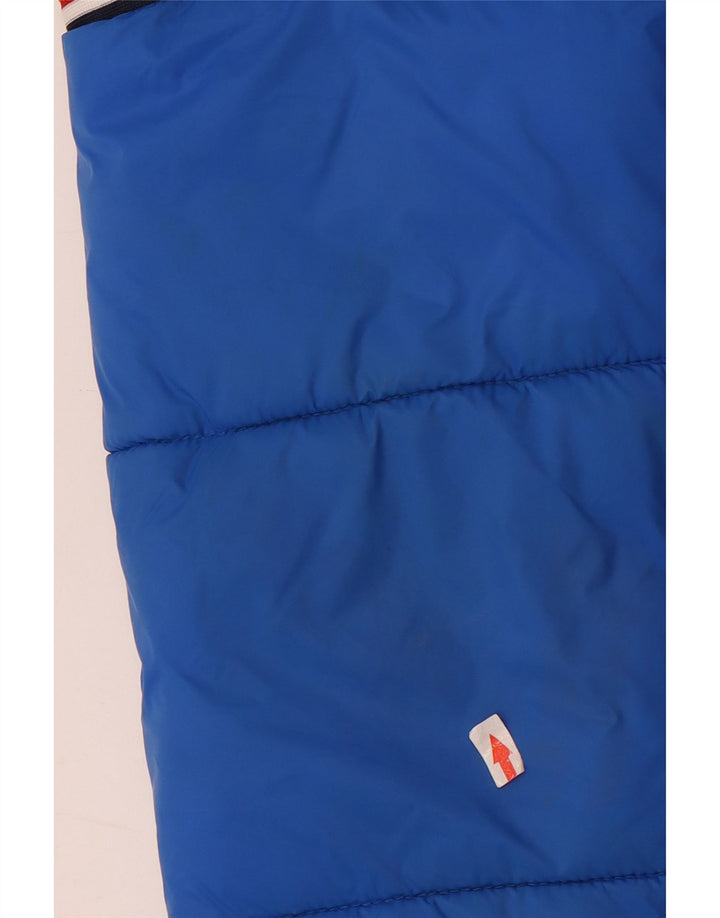 Levi's Boys Graphic Hooded Padded Jacket 12-13 Years Large Blue Colourblock