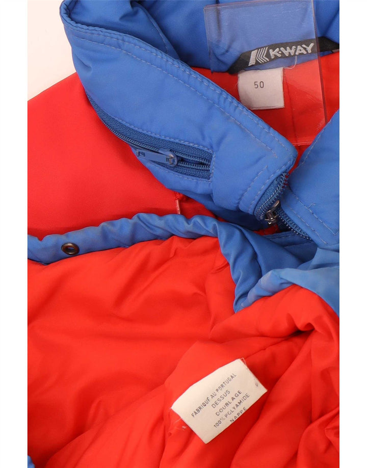 K-Way Ανδρικό μπουφάν σκι με κουκούλα EU 50 Large Red Colourblock