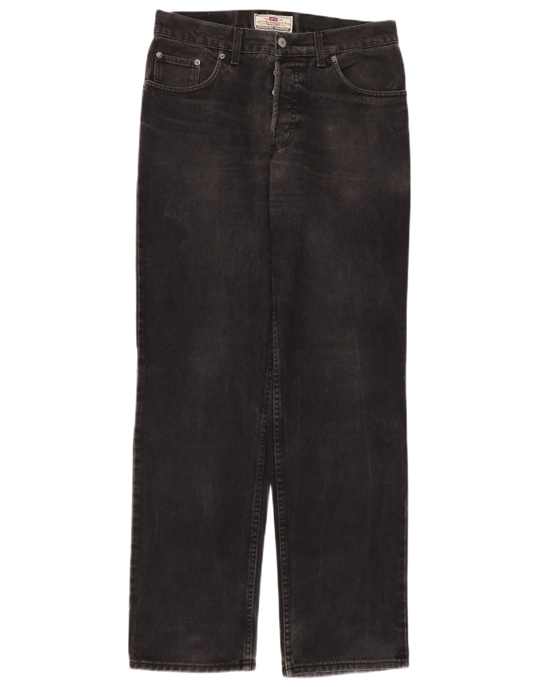 Мужские прямые джинсы Levi's W33 L34, черный хлопок