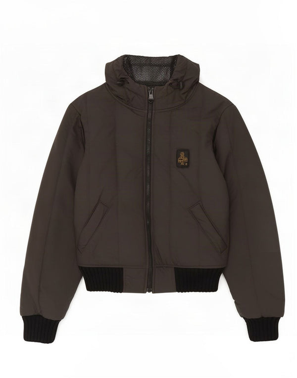 Giacca a vento con cappuccio da donna Refrigiwear UK 8 Small Poliestere grigio