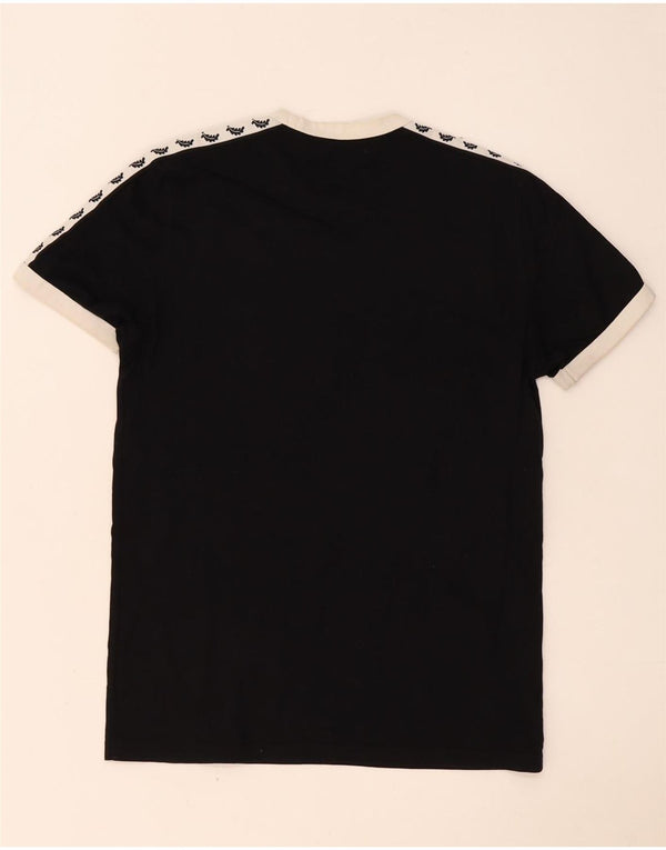 Fred Perry Herre grafisk T-shirt Top XS Sort Colourblock Bomuld