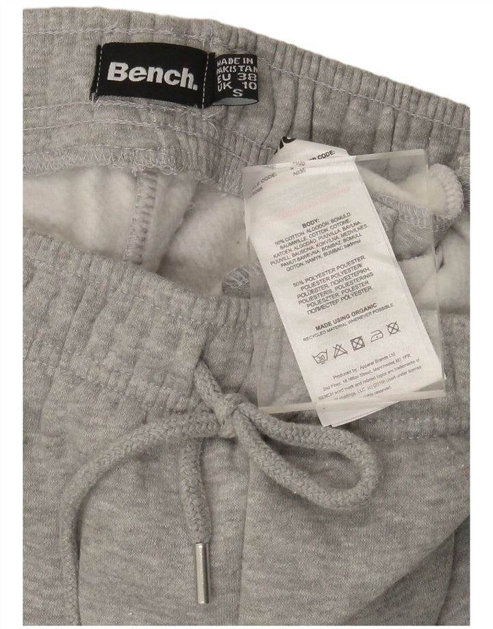BENCH Womens Tracksuit Trousers Joggers UK 10 Small Grey Cotton