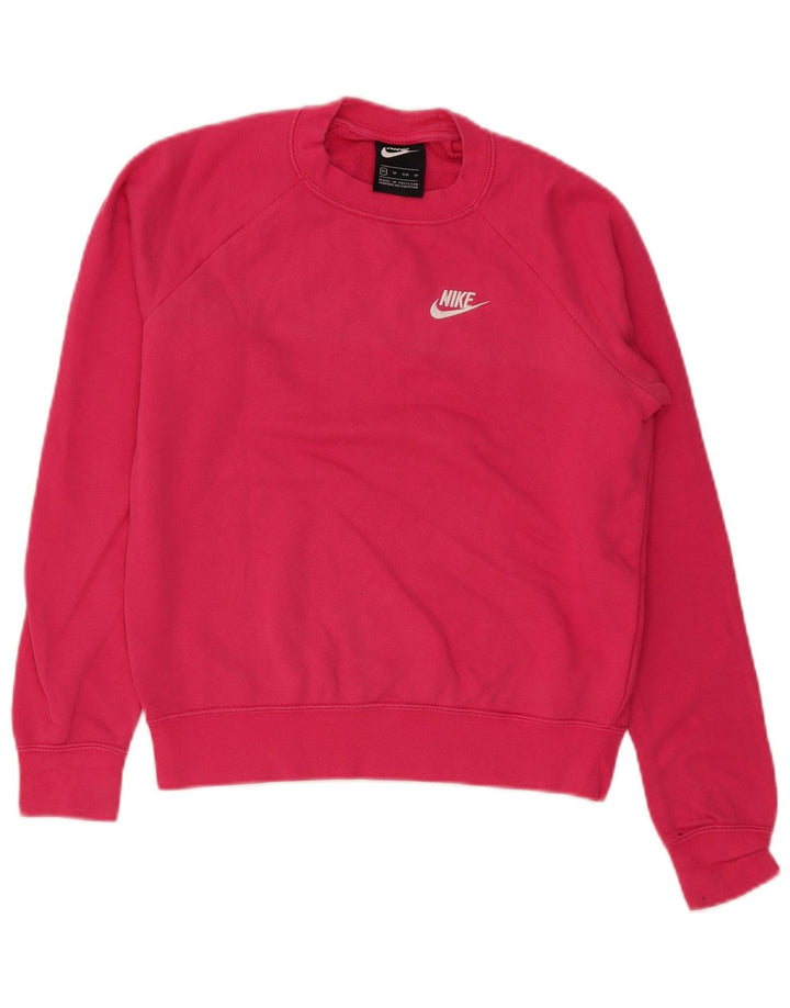 Nike Mens Sweatshirt Jumper XS Rose Coton