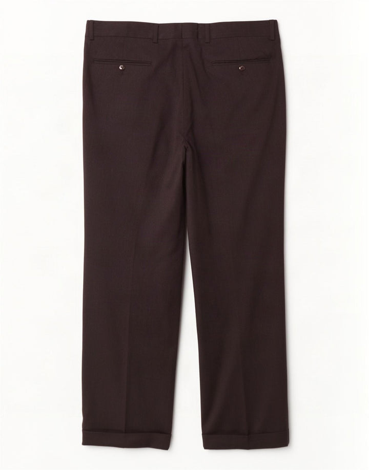 Pantaloni da abito con pegging da uomo Hugo Boss W34 L30 in lana nera