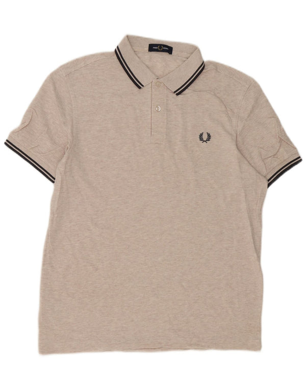 Polo Fred Perry Hombre Grande Beige Algodón