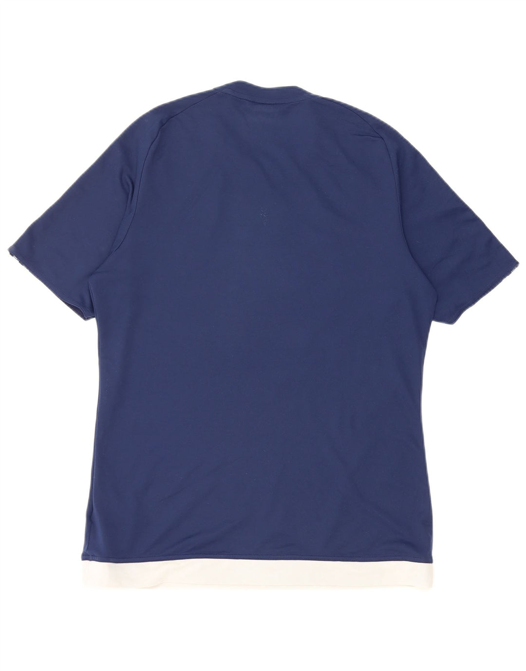 Adidas Herre Climalite T-Shirt Top Medium Marineblå Colourblock Polyester
