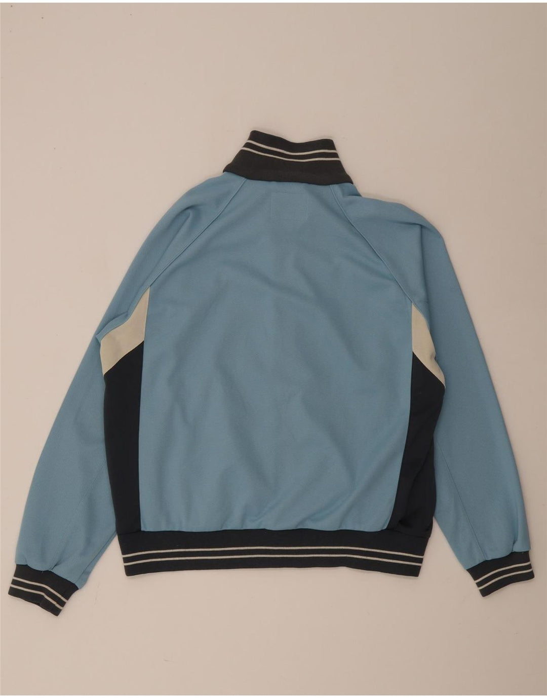Diadora Mens Tracksuit Top Jacket UK 36 Small Blue Colourblock Polyester