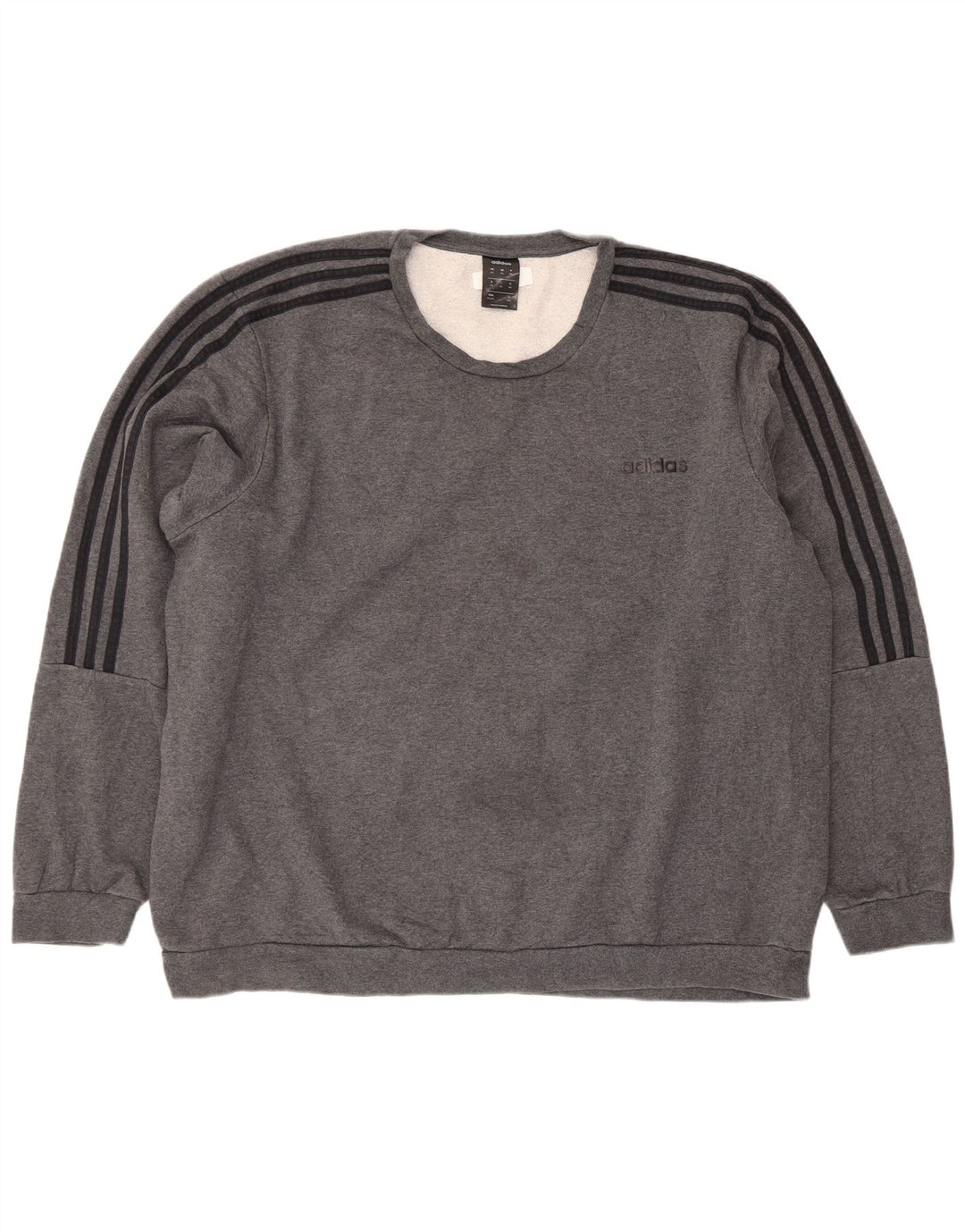 Felpa Adidas da uomo con vestibilità regolare, 2XL, cotone grigio