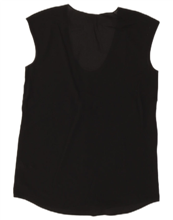 J. CREW Womens Sleeveless Blouse Top US 00 2XS Black Polyester