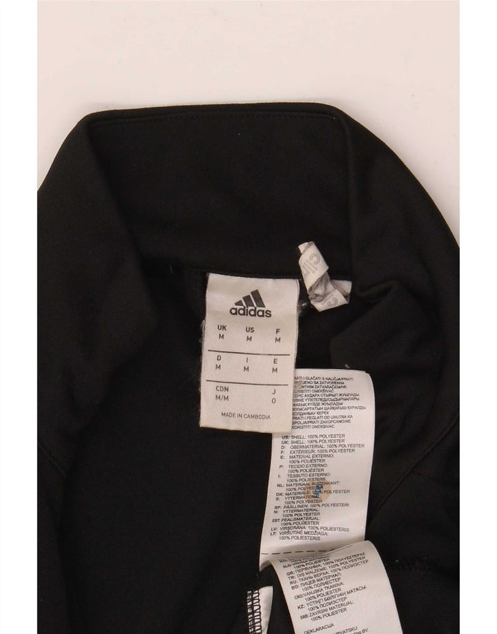 Adidas Mens Climalite Tracksuit Top Jacket Medium Black Polyester