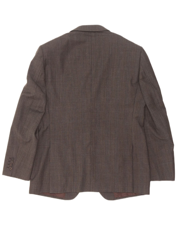 Marks & Spencer Mens Autograph Blazer Jacket UK 42 Large Grey Check