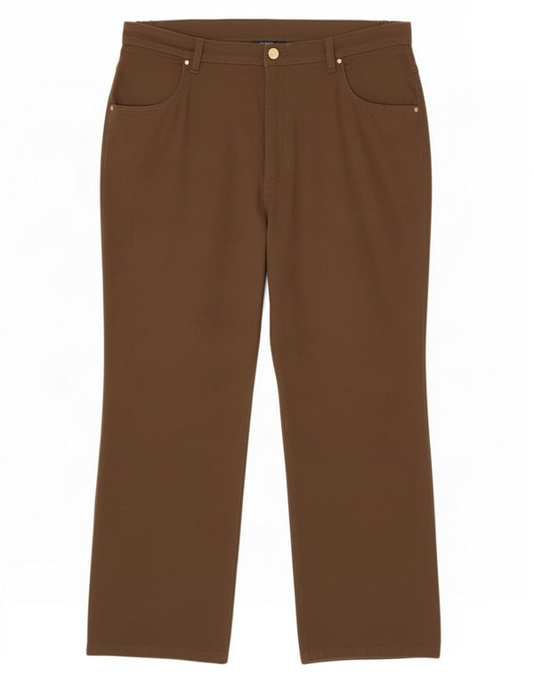 Marks & Spencer Lige fritidsbukser til kvinder UK 16 Large W34 L26 Khaki