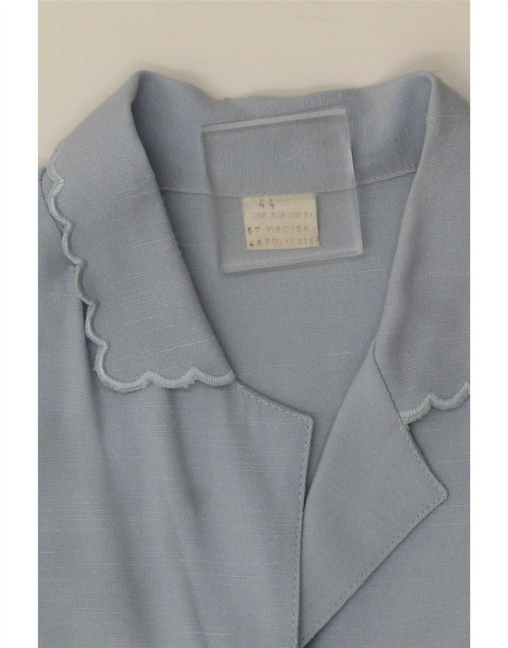 Vintage Womens Sleeveless A-Line Dress IT 44 Medium Blue Viscose