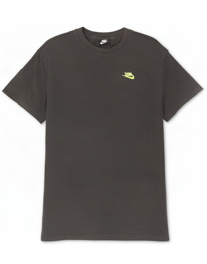 Nike T-Shirt Graphique Homme Gris Moyen Coton