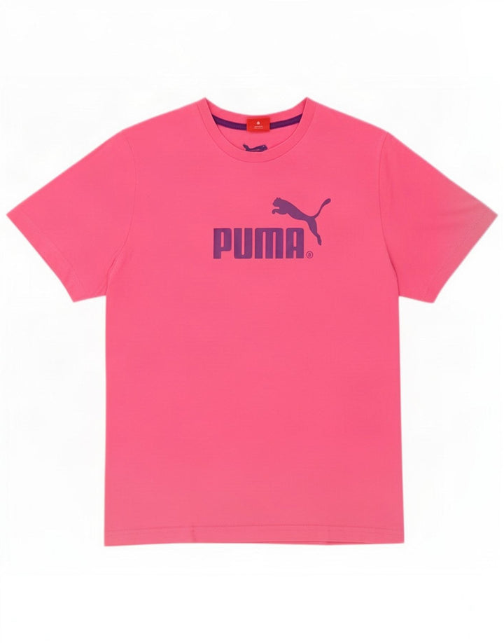 Puma Mens Graphic T-Shirt Top Medium Pink