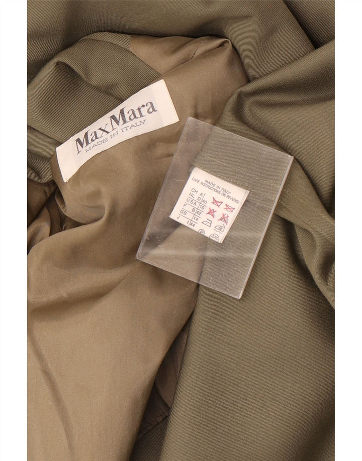 Soprabito oversize da donna Max Mara UK 14 Large Lana kaki
