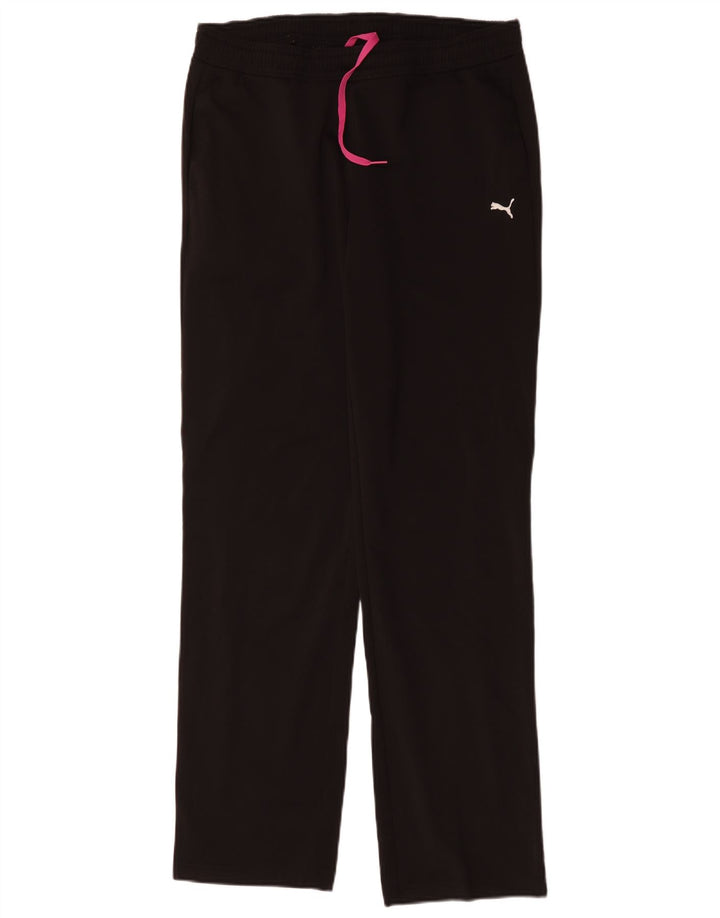Puma Damen-Trainingshose UK 12 Mittelschwarzes Polyester