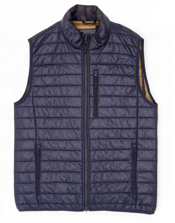 J. Crew Mens Padded Gilet UK 36 Small Navy Blue Marine