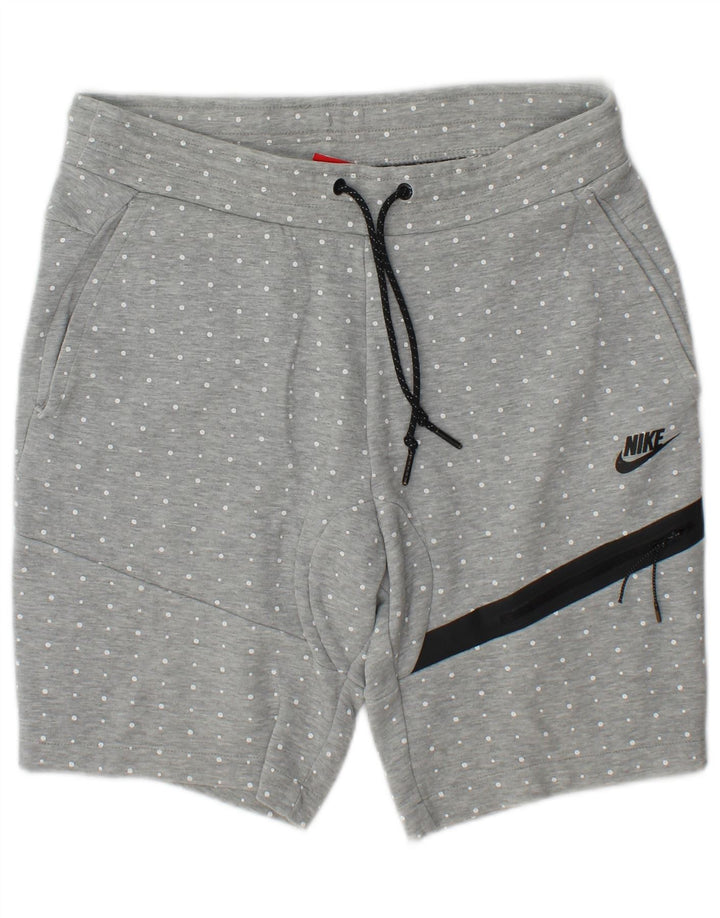Nike Herren Cargo Sport Shorts Kleine grau gefleckte Baumwolle