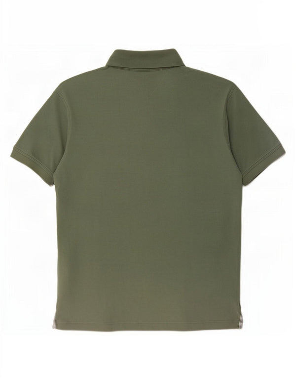 Tommy Hilfiger Mens Polo Shirt Large Green Cotton