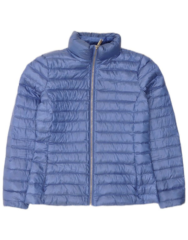 Massimo Dutti Veste matelassée pour femme UK 12 Bleu moyen Polyester