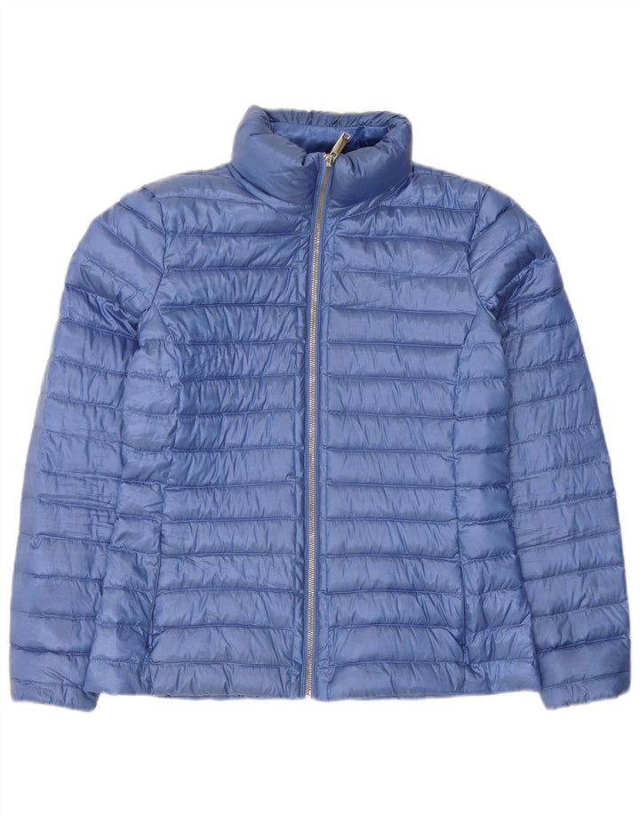 Massimo Dutti Veste matelassée pour femme UK 12 Bleu moyen Polyester