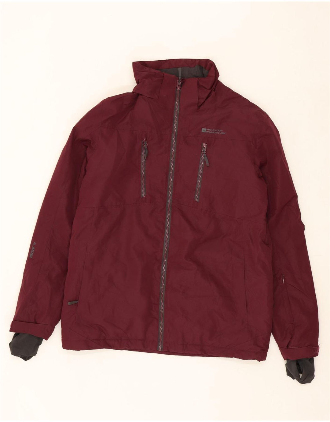 MOUNTAIN WAREHOUSE Mens Extreme Windbreaker Jacket UK 36 Small Burgundy Vintage Mountain Warehouse and Second-Hand Mountain Warehouse from Messina Hembry 