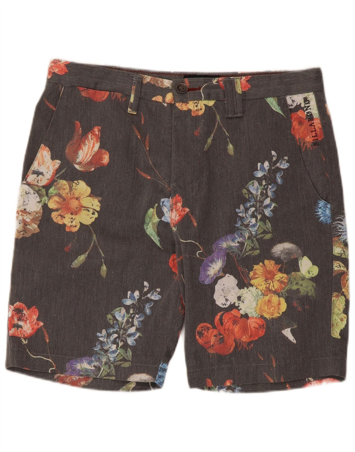 Pantaloni scurți chino pentru bărbați Billabong W30, gri mediu, poliester floral