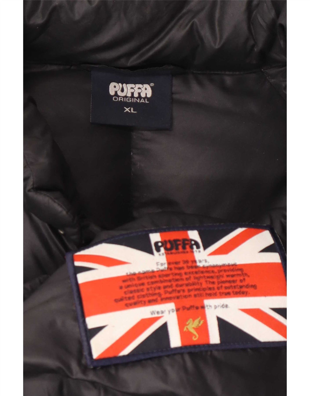 Jaqueta acolchoada masculina Puffa UK 42 XL preta