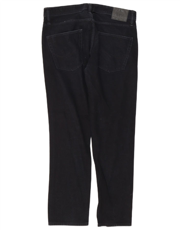 Jack & Jones Mens Tim Slim Jeans W36 L32 Navy Blue Cotton