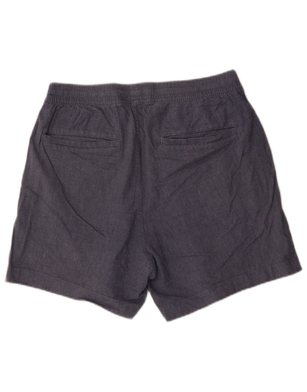 Abercrombie & Fitch Womens Chino Shorts Medium W32 Navy Blue Houndstooth