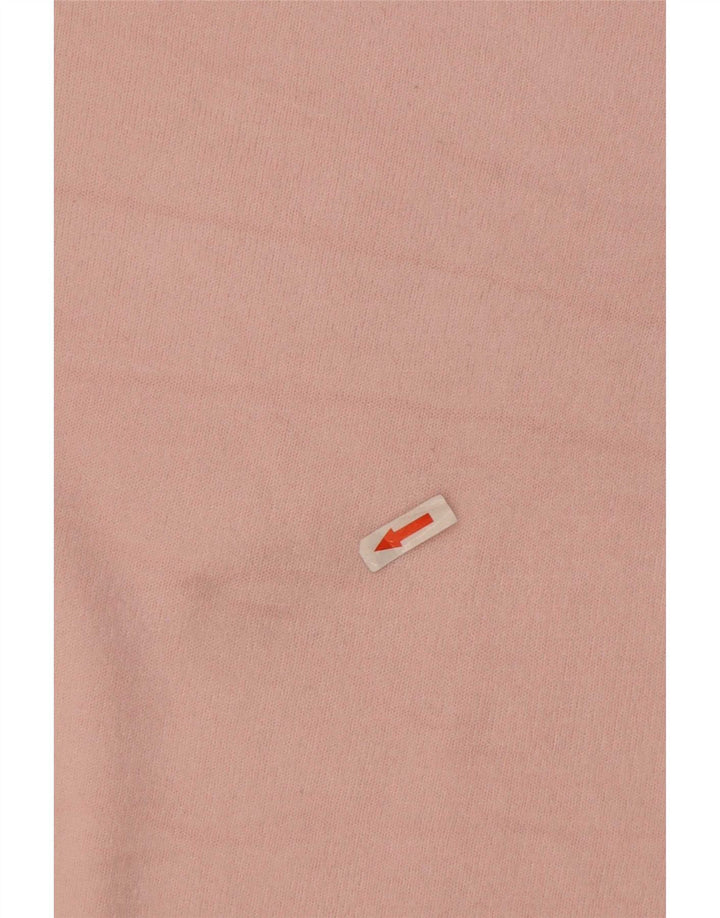 Marks & Spencer Womens Crew Neck Jumper Sweater UK 12 Medium Pink