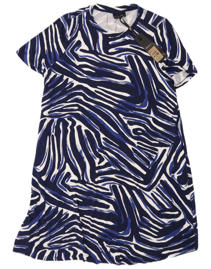 Phase Eight Womens Shift Dress UK 18 XL Blue Geometric Viscose