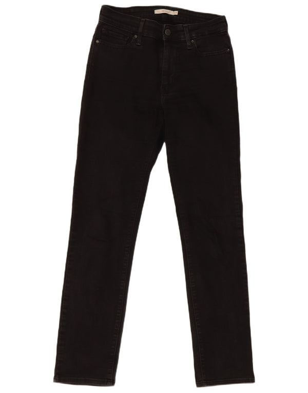Levi's Womens 712 Slim Jeans W27 L30 Μαύρο Βαμβακερό