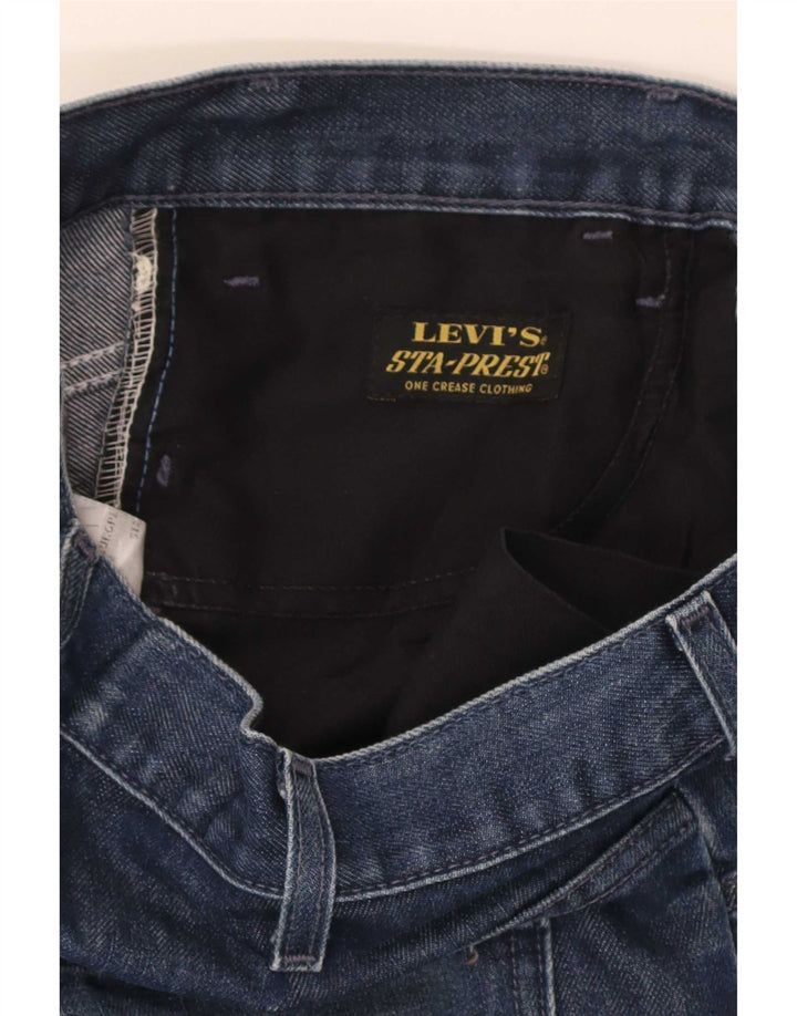 Мужские потертые прямые джинсы Levi's W33 L34, синий хлопок