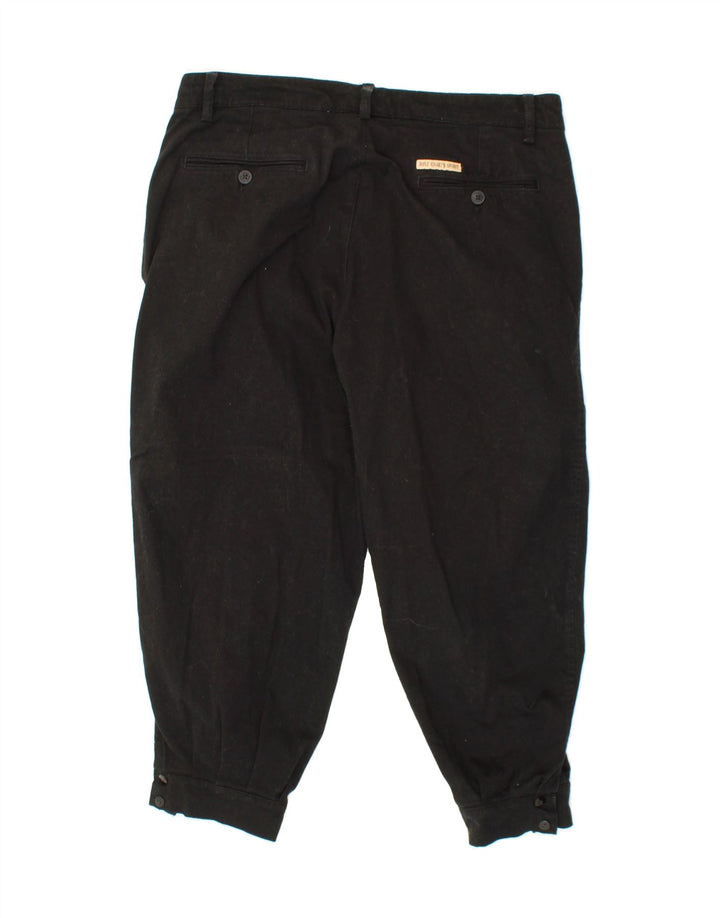 RIFLE Womens Joggers Capri Trousers W35 L22 Black Cotton Vintage Rifle and Second-Hand Rifle from Messina Hembry 