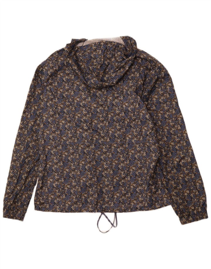 COLUMBIA Womens Hooded Rain Jacket UK 14 Medium Multicoloured Floral