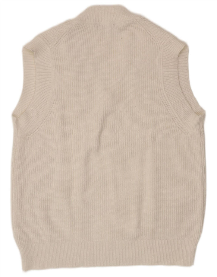 Zara Womens Vest Tank Top UK 16 Large White Viscose