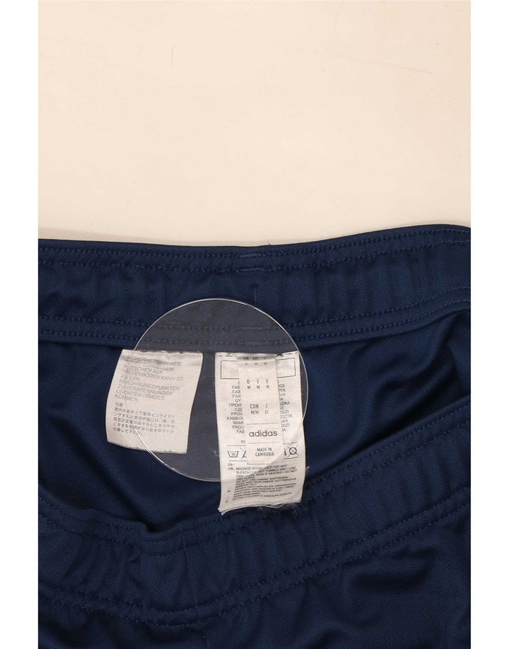 Adidas Mens Tracksuit Trousers Medium Navy Blue Polyester