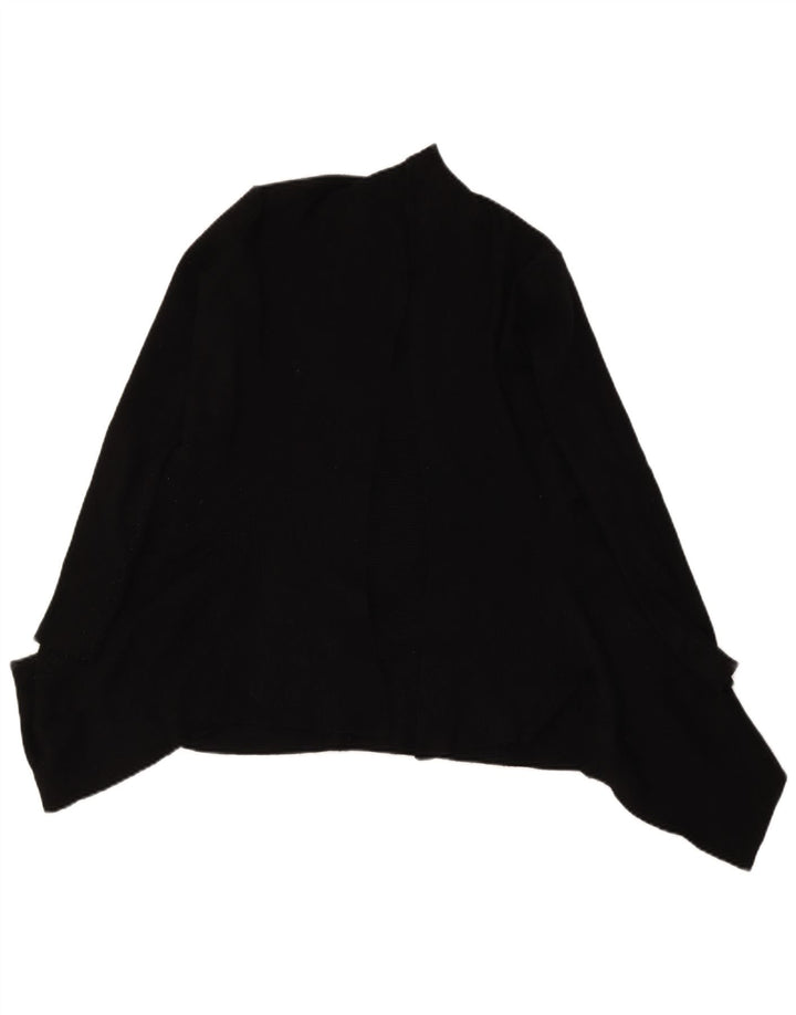 Zara Womens Open Cardigan Sweater UK 10 Small Black