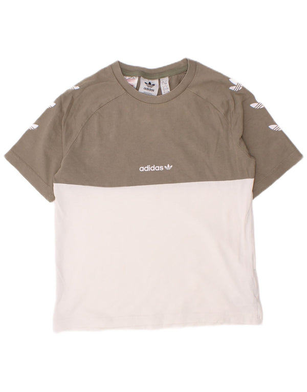 Adidas Camiseta gráfica para niños 6-7 años Blanco Colorblock Algodón